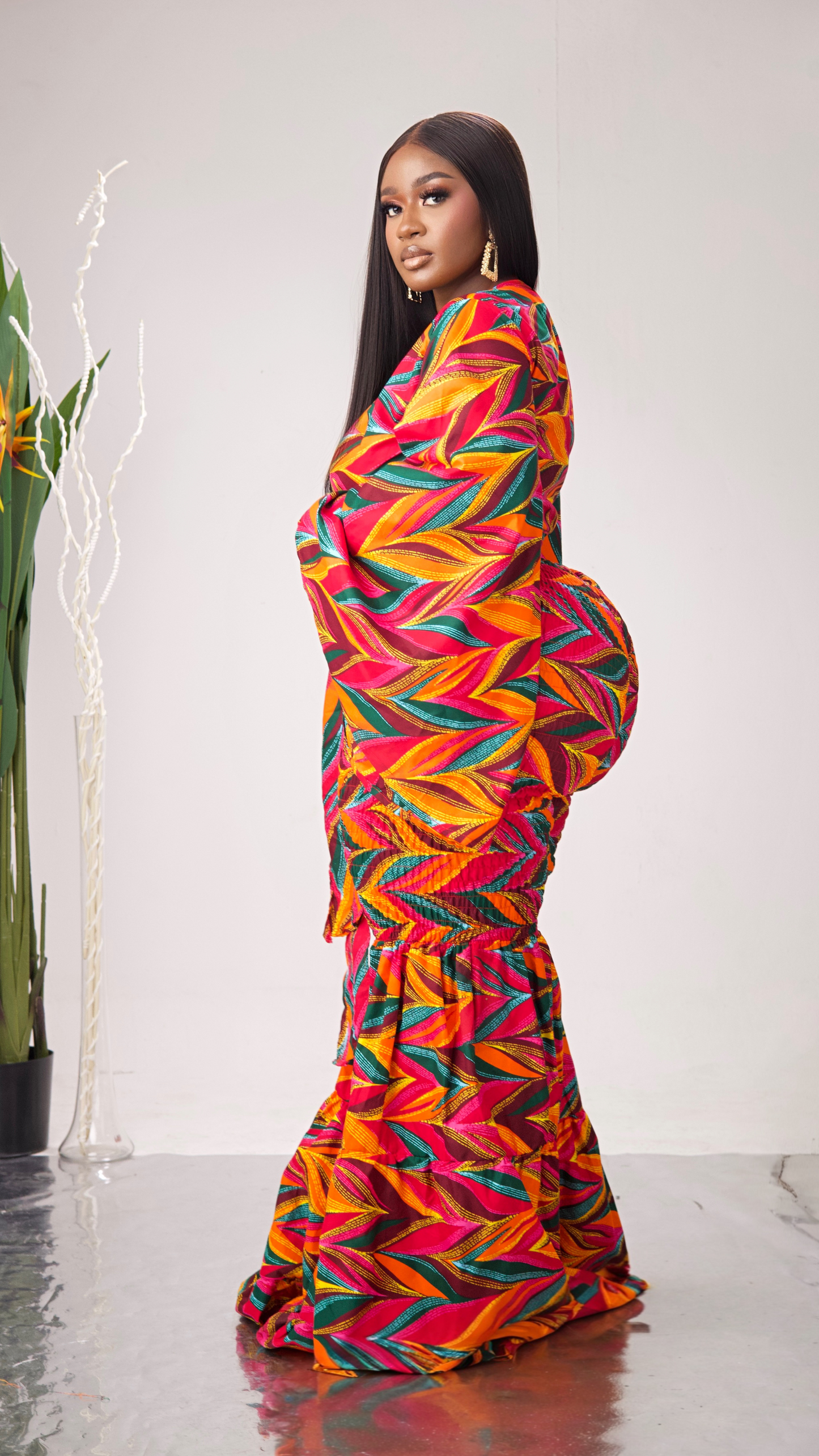 Zera African Print Flare Set *Multi