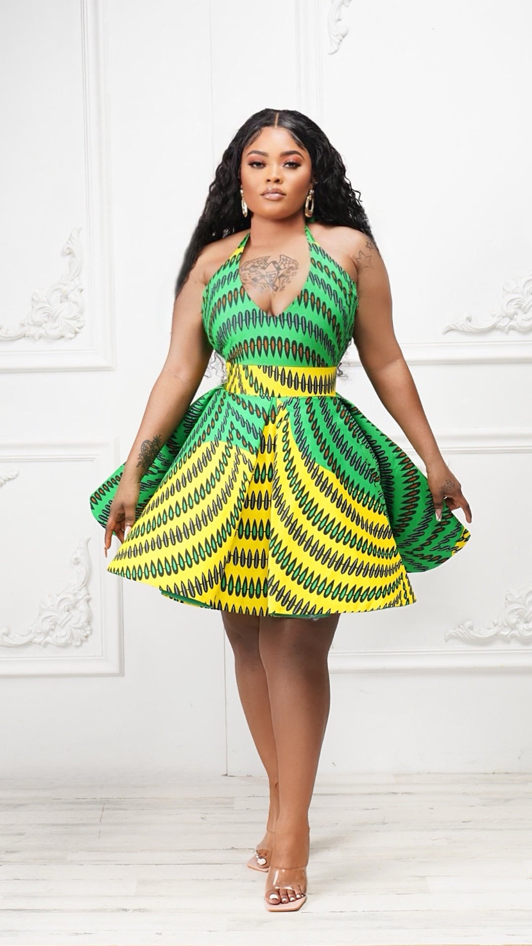 Araba Doll Kente African Print Dress