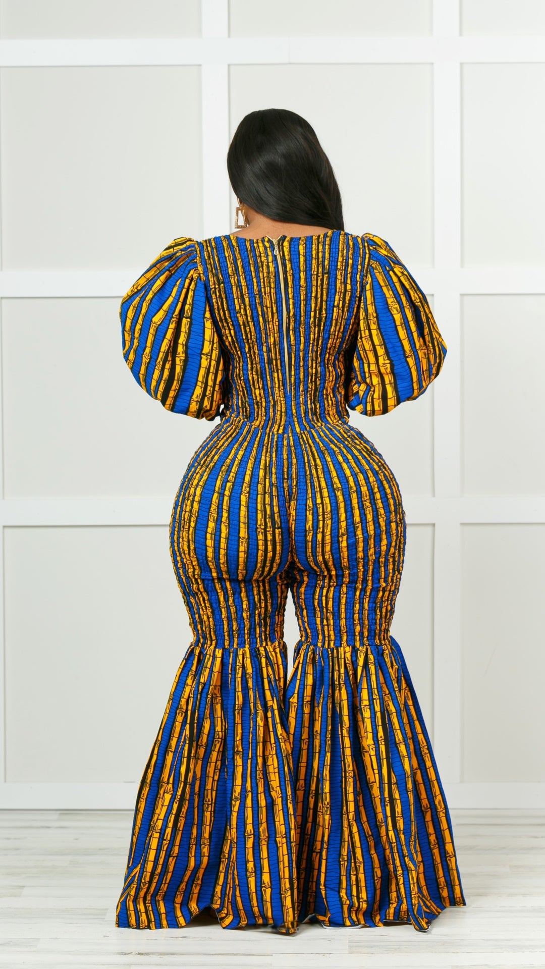 Dayo African Print Bell Bottom Jumpsuit (READY TO SHIP)