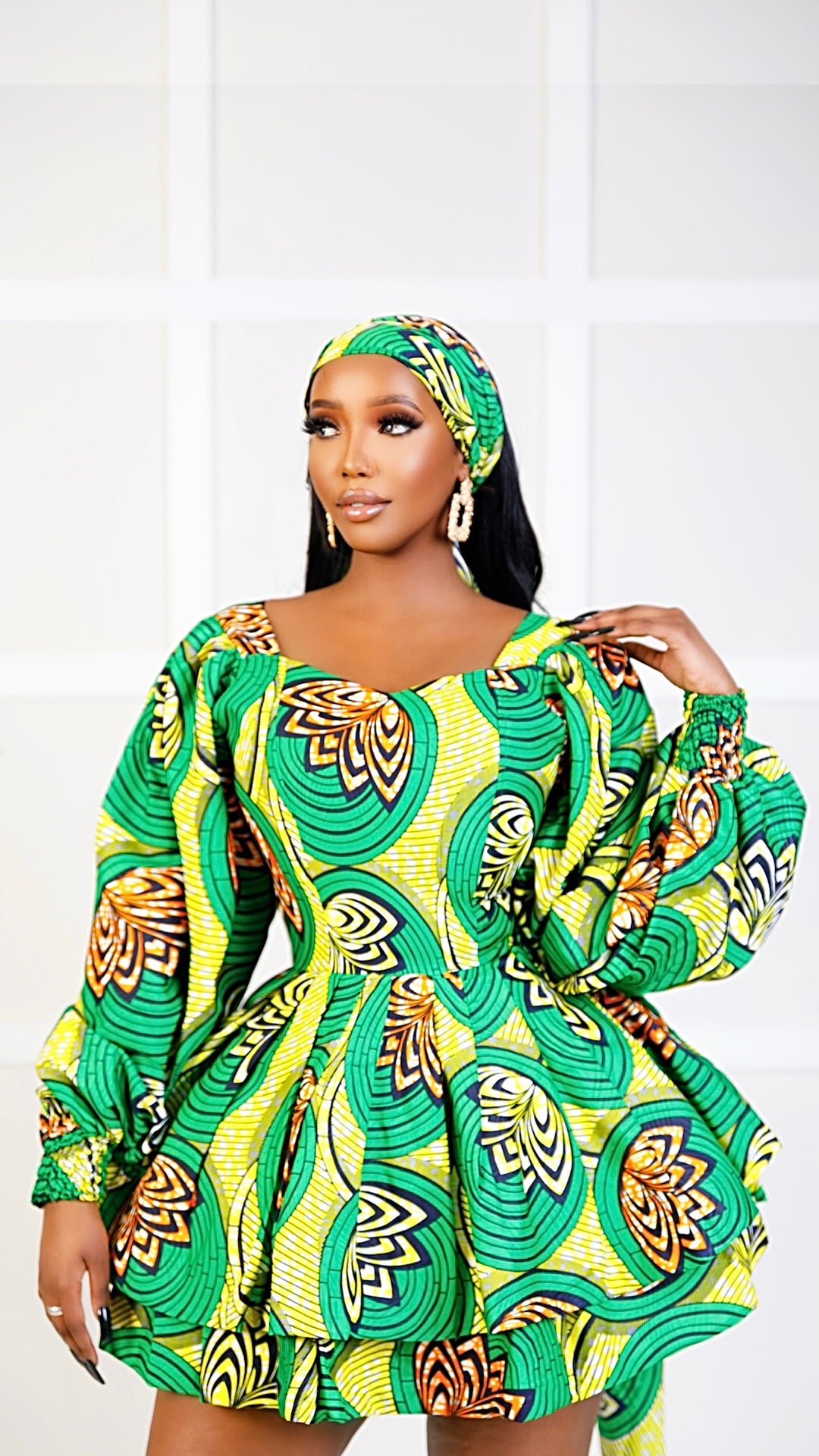 Isabella Doll African Print Dress