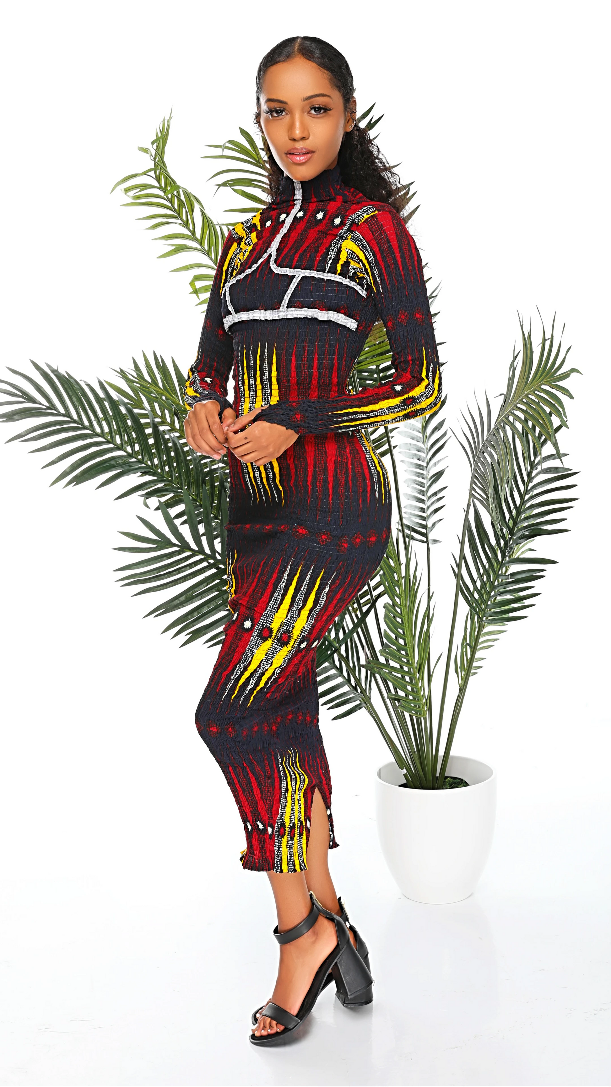 Unya Midi Reflective Dress