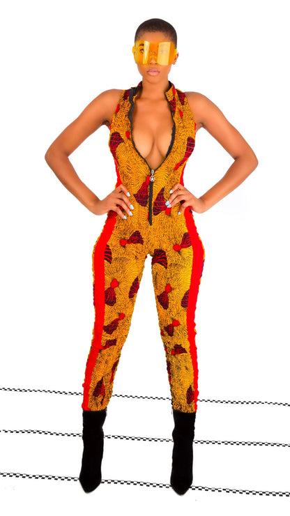 Mbali African Print Jumpsuit