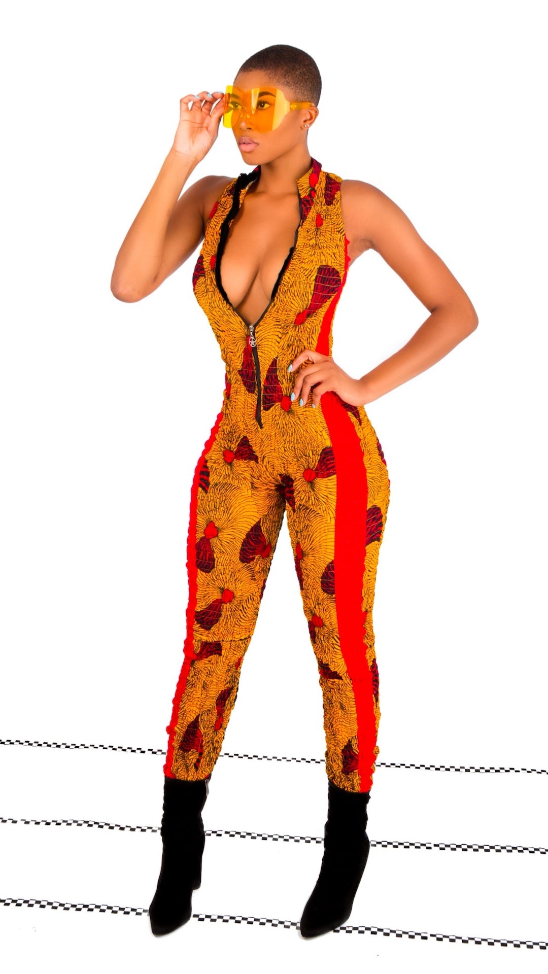 Mbali African Print Jumpsuit