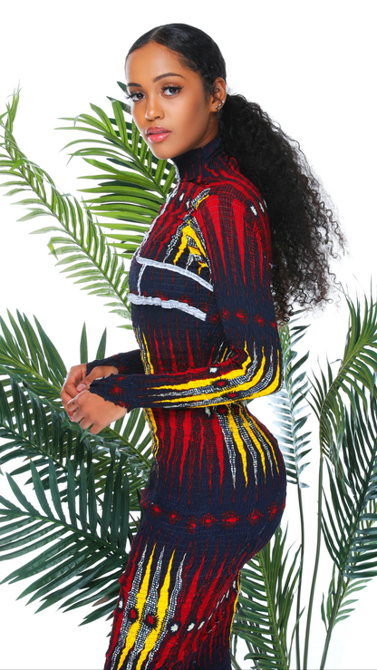Unya Midi Reflective Dress
