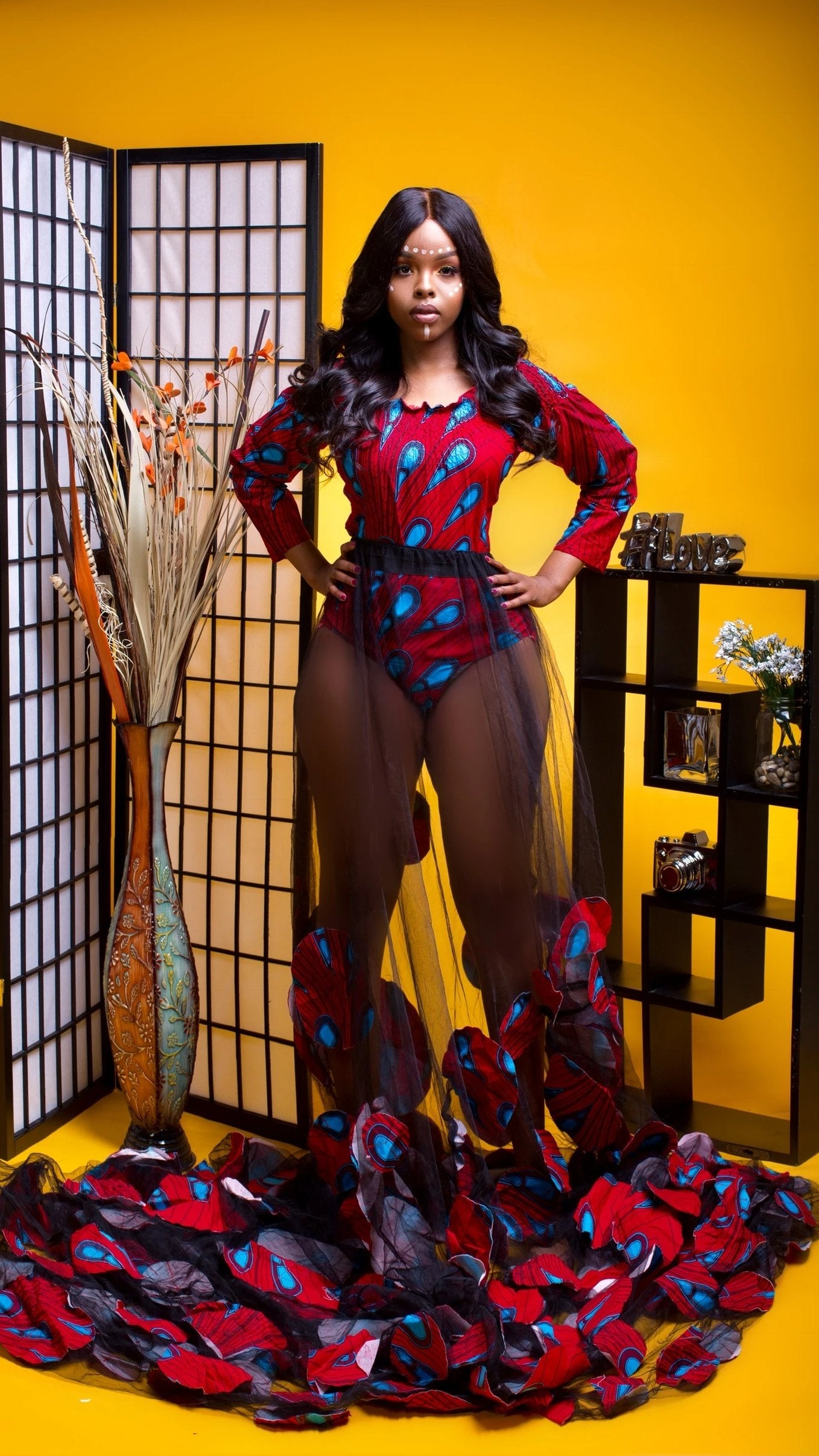Yhevi African Print Skirt Set